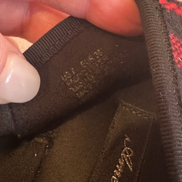 Y2K American Eagle AEO Red and Black Houndstooth Plaid Ballet Flats Size 7 - Picture 8 of 8